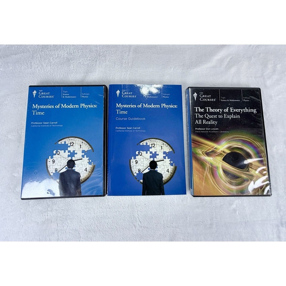 The Great Courses Theory of Everything DVDs Modern Physics Time DVDs & Book Set